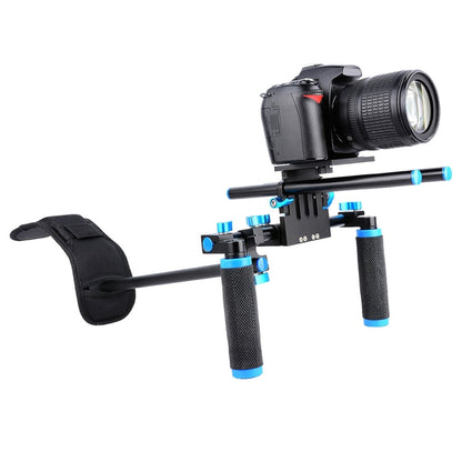 YELANGU YLG0102A-A01 Dual Handle Shoulder Mount Support Kit DSLR Rig(Black) - Shoulder Rigs by YELANGU | Online Shopping UK | buy2fix