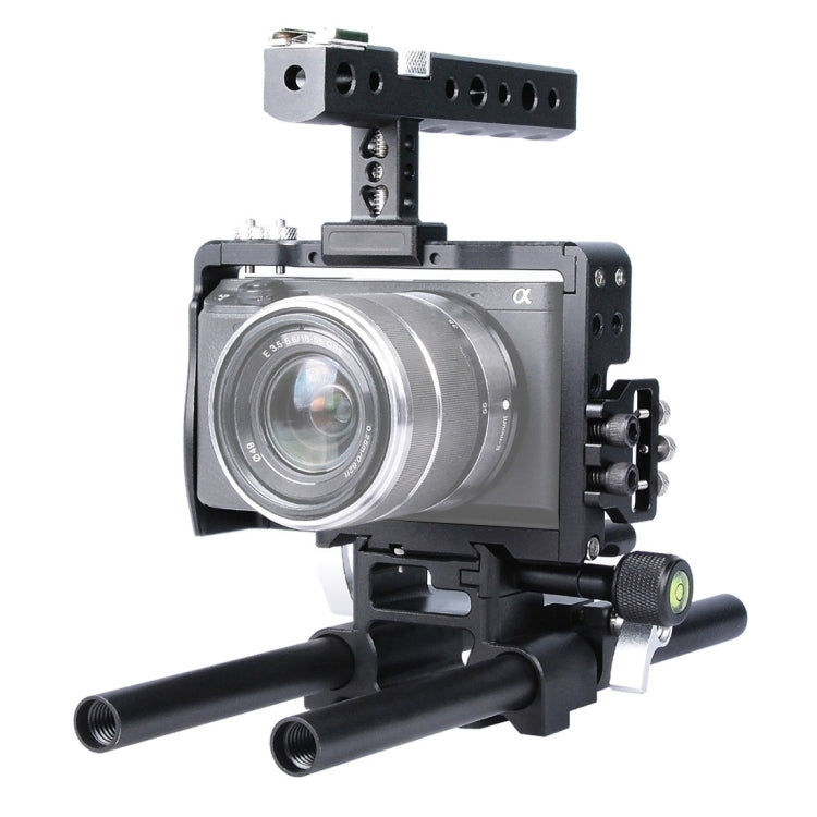 YELANGU YLG0905A Camera Video Cage Handle Stabilizer for Sony A6000/A6300/A6400/A6500(Black) - Camera Cage by YELANGU | Online Shopping UK | buy2fix