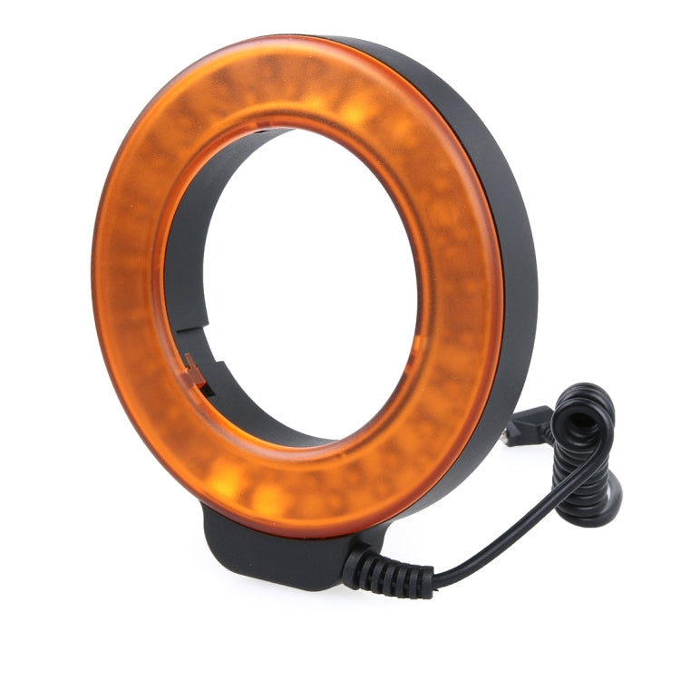 Circular LED Flash Light with 48 LED Lights & 6 Adapter Rings(49mm/52mm/55mm/58mm/62mm/67mm) for Macro Lens(Orange) - Ring Light Flashes by YONGNUO | Online Shopping UK | buy2fix