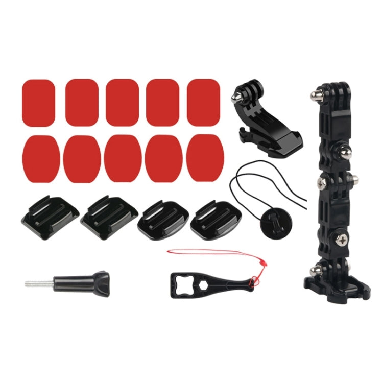 Cycling Helmet Adhesive Multi-Joint Arm Fixed Mount Set with J-Hook Buckle Mount & Screw for DJI Osmo Action, GoPro HERO10 Black /9 Black / HERO8 Black /7 /6 /5 /5 Session /4 Session /4 /3+ /3 /2 /1, Xiaoyi and Other Action Cameras - DJI & GoPro Accessories by buy2fix | Online Shopping UK | buy2fix