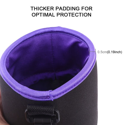 SLR Camera Lens Bag Micro Single Lens Bag Lens Inner Bile Bag Waterproof Protective Case Plus Velvet Thickening, Diameter: 10cm, Height: 14cm(Purple) - Camera Accessories by buy2fix | Online Shopping UK | buy2fix