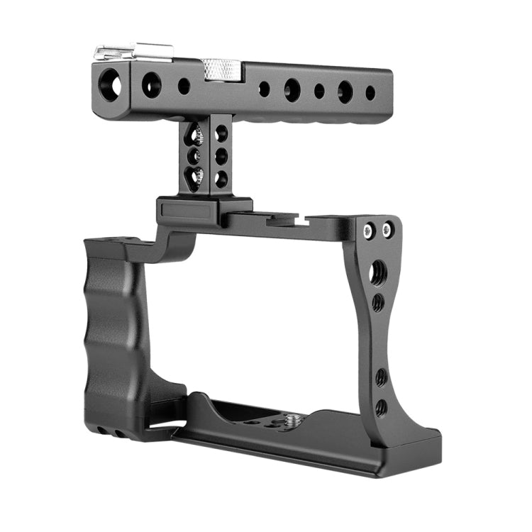 YELANGU C14 YLG0714A Video Camera Cage Stabilizer with Handle for Canon EOS M50(Black) - Camera Cage by YELANGU | Online Shopping UK | buy2fix