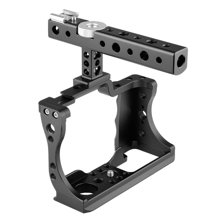 YELANGU C14 YLG0714A Video Camera Cage Stabilizer with Handle for Canon EOS M50(Black) - Camera Cage by YELANGU | Online Shopping UK | buy2fix