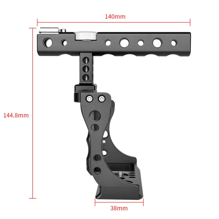 YELANGU C14 YLG0714A Video Camera Cage Stabilizer with Handle for Canon EOS M50(Black) - Camera Cage by YELANGU | Online Shopping UK | buy2fix