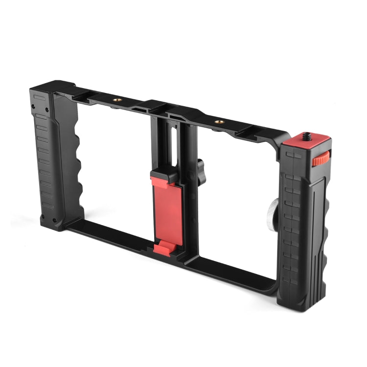 YELANGU PC02A Vlogging Live Broadcast Plastic Cage Video Rig Filmmaking Stabilizer Bracket for iPhone, Galaxy, Huawei, Xiaomi, HTC, LG, Google, and Other Smartphones(Black) - Consumer Electronics by YELANGU | Online Shopping UK | buy2fix