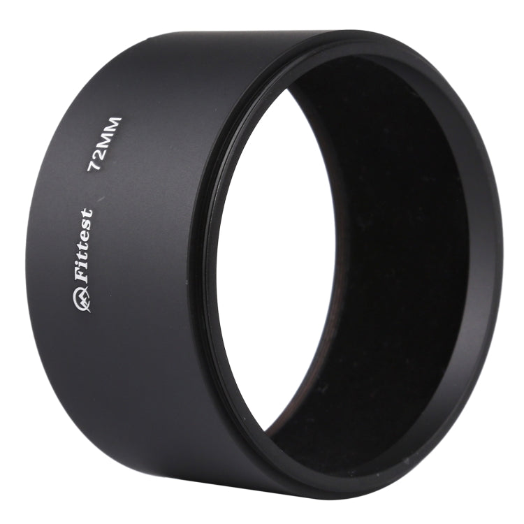FITTEST 72mm Thread Type Straight Tube Full Metal Lens Hood Shade for Medium Telephoto Lens - Camera Accessories by FITTEST | Online Shopping UK | buy2fix