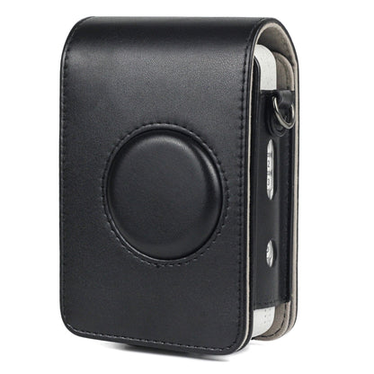 Full Body Camera Retro PU Leather Case Bag with Strap for FUJIFILM instax mini Liplay (Black) - Camera Accessories by buy2fix | Online Shopping UK | buy2fix