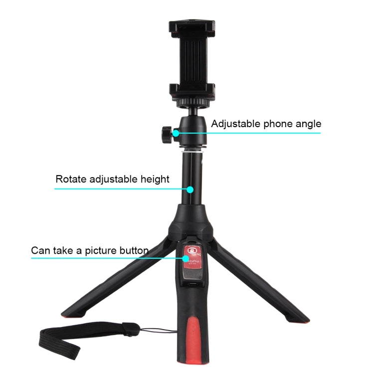 20-68cm Grip Foldable Tripod Holder Multi-functional Selfie Stick Extension Monopod with Phone Clip & Remote Control, For iPhone, Galaxy, Huawei, Xiaomi, HTC, Sony, Google and other Smartphones - Consumer Electronics by buy2fix | Online Shopping UK | buy2fix