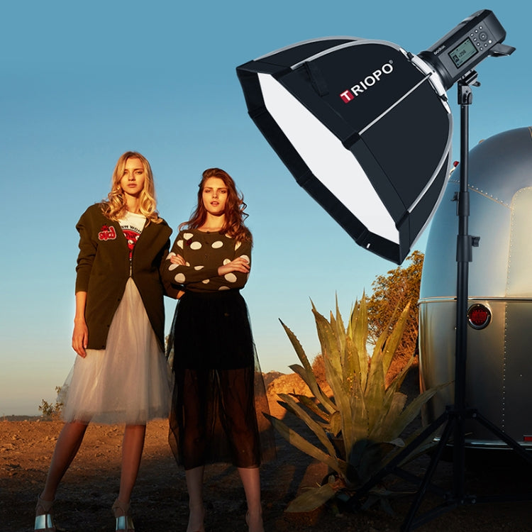 TRIOPO K65 65cm Speedlite Flash Octagon Parabolic Softbox Bowens Mount Diffuser for Speedlite - Camera Accessories by TRIOPO | Online Shopping UK | buy2fix