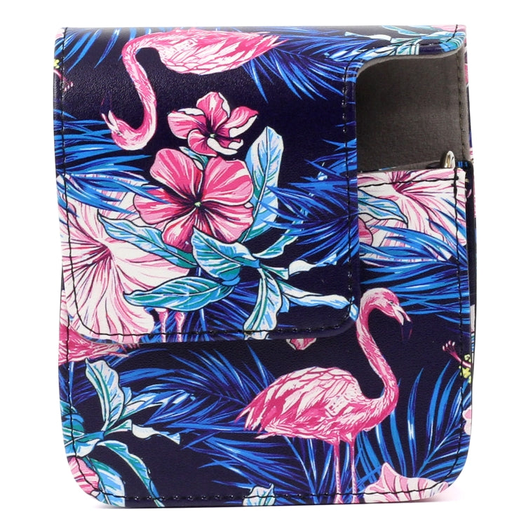 Flamingo Pattern PU Leather Protective Camera Case Bag For FUJIFILM Instax Mini90 Camera - Camera Accessories by buy2fix | Online Shopping UK | buy2fix