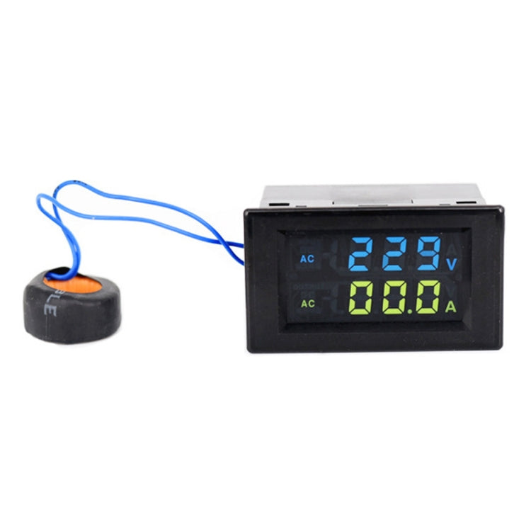 D85-2042A 110V 220V 380V 100A Digital AC Voltmeter Ammeter Current Amps Volt Meter LCD Panel Monitor (Black) - Consumer Electronics by buy2fix | Online Shopping UK | buy2fix