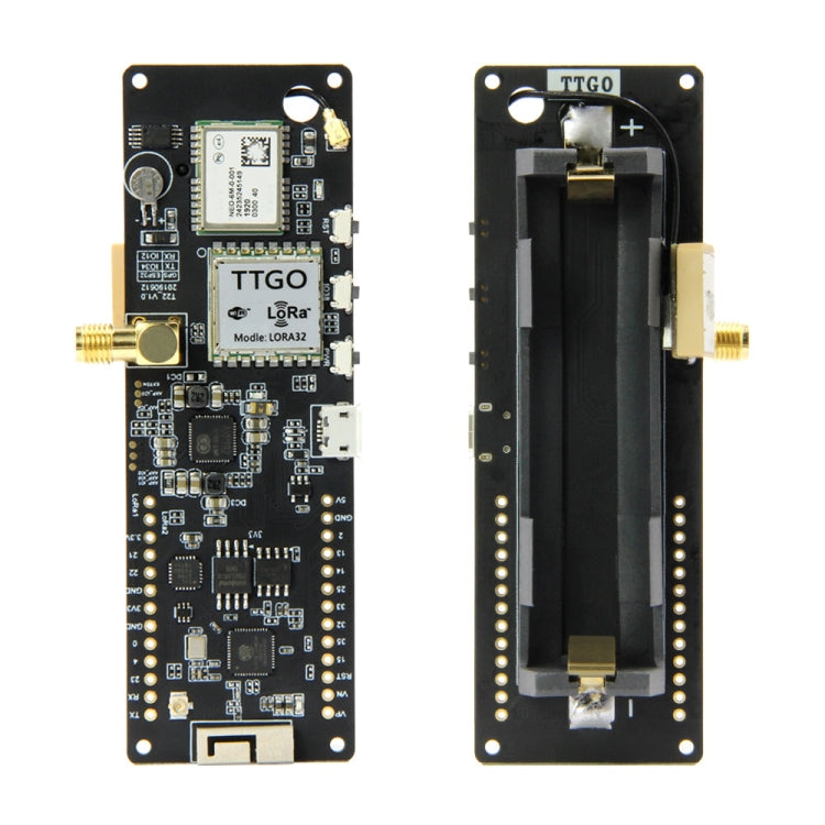 TTGO T-Beamv1.0 ESP32 Chipset Bluetooth WiFi Module 433MHz LoRa NEO-6M GPS Module with SMA Antenna, Original Version - Module by TTGO | Online Shopping UK | buy2fix