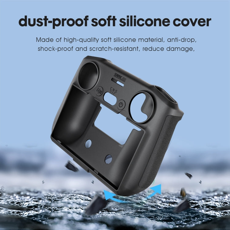 STARTRC Silicone Shockproof Anti-scratch Case for DJI Mini 3 Pro Remote Control(Black) - Carry Cases & Bags by STARTRC | Online Shopping UK | buy2fix