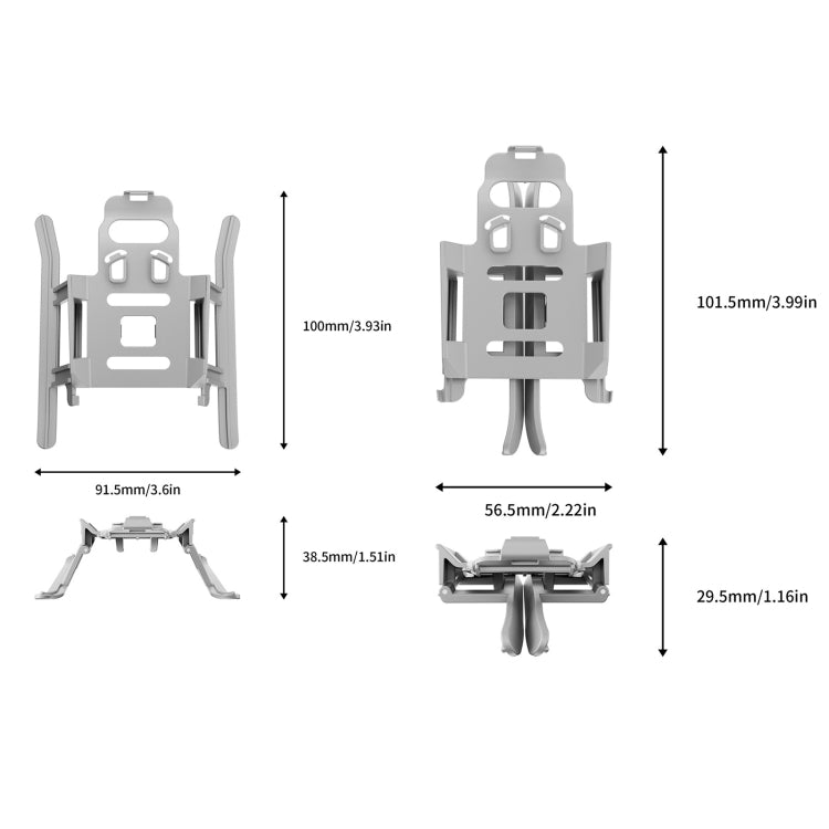 For DJI Mini 3 STARTRC Folding Anti-fall Heightened Landing Gear Training Rack (Grey) - DJI & GoPro Accessories by STARTRC | Online Shopping UK | buy2fix