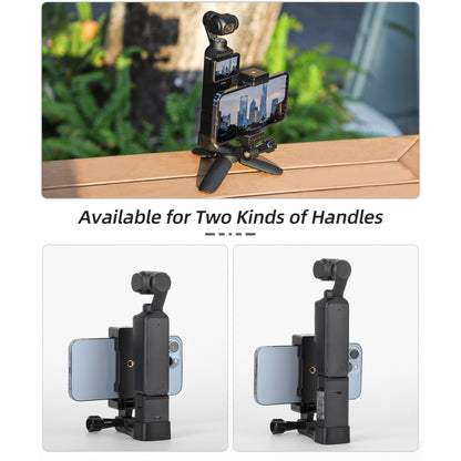 For DJI OSMO Pocket 3 Sunnylife Front Phone Holder Mount Handheld Tripod Expansion Brackets (Black) - Mount & Holder by Sunnylife | Online Shopping UK | buy2fix