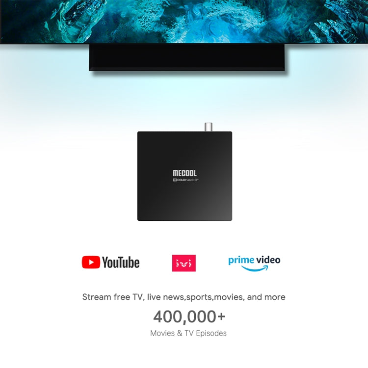 MECOOL KT1 DVB S2 Android 10.0 Smart TV Set Top Box, Amlogic S905X4-B Quad Core ARM Cortex-A55, 2GB+16GB, Dual Band WiFi, Bluetooth(AU Plug) - Consumer Electronics by MECOOL | Online Shopping UK | buy2fix
