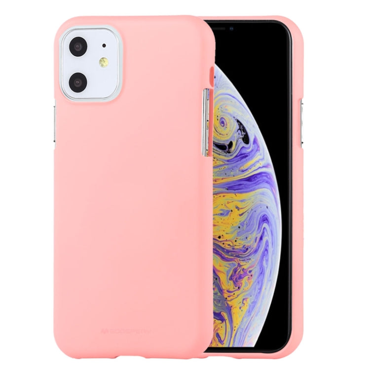 GOOSPERY SOFE FEELING TPU Shockproof and Scratch Case for iPhone 11(Pink) - iPhone 11 Cases by GOOSPERY | Online Shopping UK | buy2fix