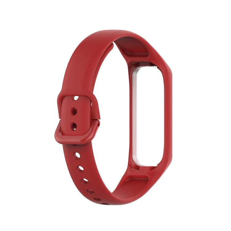 For Samsung Galaxy Fit 2 Silicone Watch Band(Red) - Smart Wear by buy2fix | Online Shopping UK | buy2fix