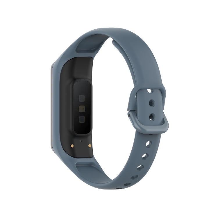 For Samsung Galaxy Fit 2 Silicone Watch Band(Grey) - Smart Wear by buy2fix | Online Shopping UK | buy2fix