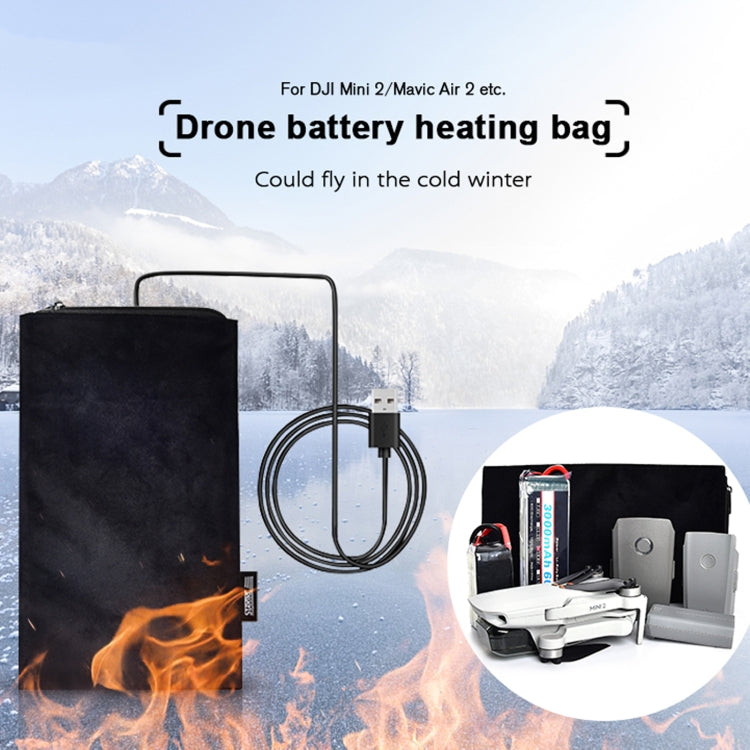 STARTRC 1108800 Universal Drone Model Battery Automatic Electric Heating Preheating Insulation Bag for DJI Mavic Mini 2 - DJI & GoPro Accessories by STARTRC | Online Shopping UK | buy2fix