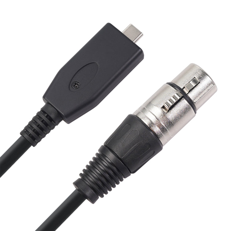 TY18 USB-C / Type-C Male to Cannon Female Microphone Recording Cable, Cable Length:3m - Consumer Electronics by buy2fix | Online Shopping UK | buy2fix