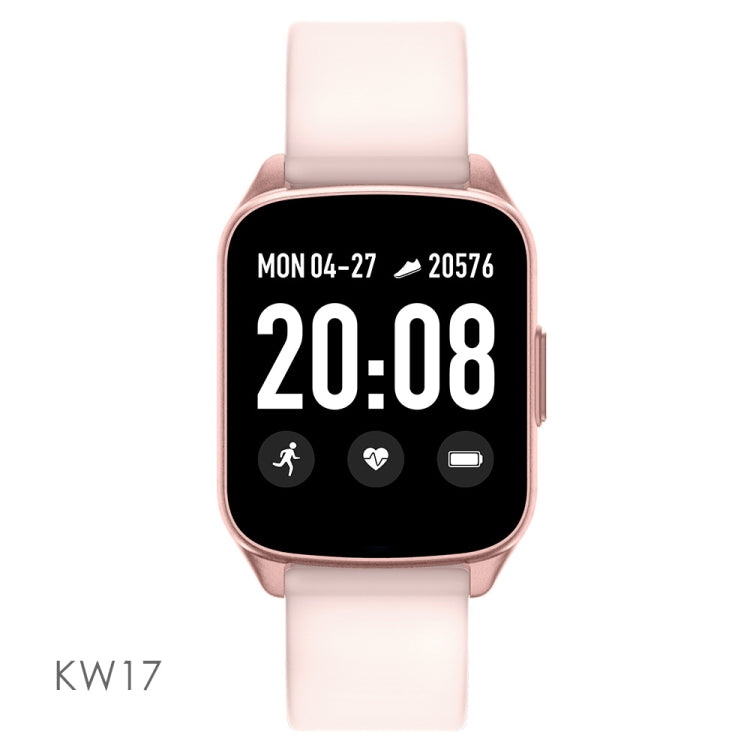 Lokmat KW17 1.3 inch TFT Screen IP68 Waterproof Smart Watch, Support Sleep Monitor / Heart Rate Monitor / Blood Pressure Monitor(Pink) - Smart Wear by Lokmat | Online Shopping UK | buy2fix