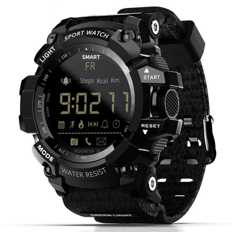 Lokmat MK16 LCD Screen 50m Waterproof Smart Watch, Support Information Reminder / Remote Camera / Walking Motion Monitor(Black) - Smart Watches by Lokmat | Online Shopping UK | buy2fix