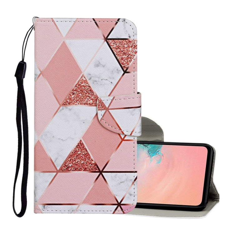 For Samsung Galaxy A02s(EU Edition) Colored Drawing Pattern Horizontal Flip Leather Case with Holder & Card Slots & Wallet & Lanyard(Marble) - Galaxy Phone Cases by ViLi | Online Shopping UK | buy2fix