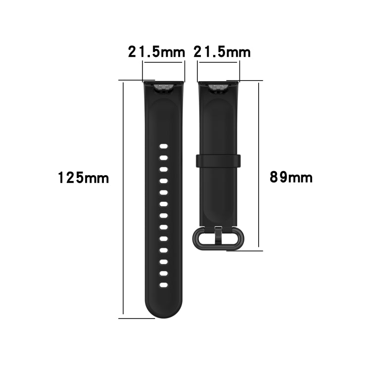 For Xiaomi Mi Watch Lite / Redmi Watch Silicone Watch Band, Size: One Size(Mint Green) - Smart Wear by buy2fix | Online Shopping UK | buy2fix