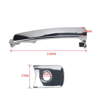 2 PCS A5850 Car Outside Door Handle 80640-CA000/12 for Nissan - In Car by buy2fix | Online Shopping UK | buy2fix