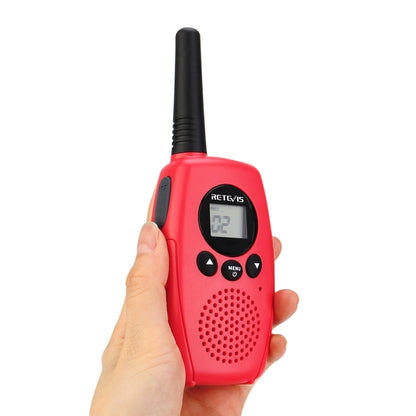 1 Pair RETEVIS RT628B 0.5W EU Frequency 446MHz 3CHS Simple Handheld Children Walkie Talkie(Red) - Consumer Electronics by RETEVIS | Online Shopping UK | buy2fix