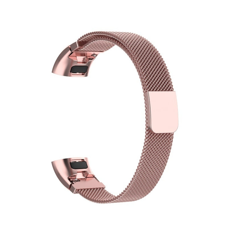 For Huawei Band 3 Pro / 4 Pro Milanese Watch Band(Rose Pink) - Watch Bands by buy2fix | Online Shopping UK | buy2fix