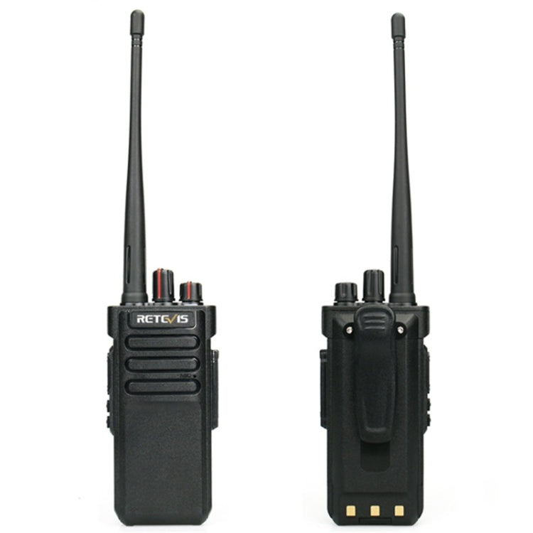 RETEVIS RT29 10W UHF 400-480MHz 16CHS Two Way Radio Handheld Walkie Talkie, EU Plug(Black) - Handheld Walkie Talkie by RETEVIS | Online Shopping UK | buy2fix