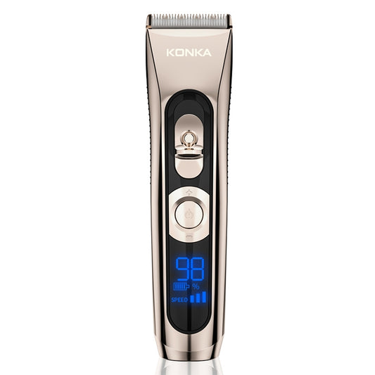 KONKA KZ-TJ18 Men Household USB Electric Hair Clippers Hair Clippers with LED Display - Hair Trimmer by KONKA | Online Shopping UK | buy2fix