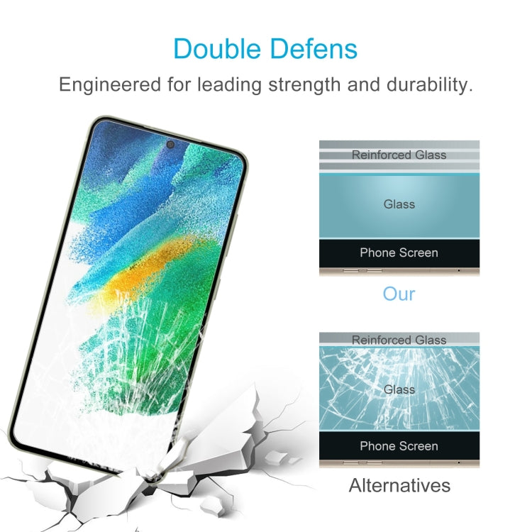 For Samsung Galaxy S21 FE 5G 0.26mm 9H 2.5D Tempered Glass Film, Fingerprint Unlocking Is Not Supported - Samsung Accessories by DIYLooks | Online Shopping UK | buy2fix
