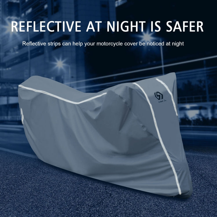 WUPP CS-1410B1 Motorcycle Thickened Oxford Cloth All-inclusive Waterproof Sun-proof Protective Cover, Size:S(Silver) - In Car by WUPP | Online Shopping UK | buy2fix