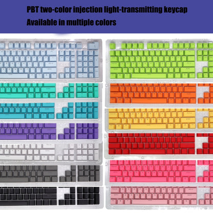 HXSJ P9 104 Keys PBT Color Mechanical Keyboard Keycaps(Purple) - Other by HXSJ | Online Shopping UK | buy2fix