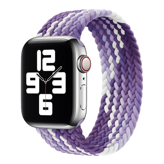 Single Loop Weaving Nylon Watch Band, Size: M 155mm For Apple Watch Ultra 49mm&Watch Ultra 2 49mm / Series 9&8&7 45mm / SE 3&SE 2&6&SE&5&4 44mm / 3&2&1 42mm(Grape Purple) - Watch Bands by buy2fix | Online Shopping UK | buy2fix