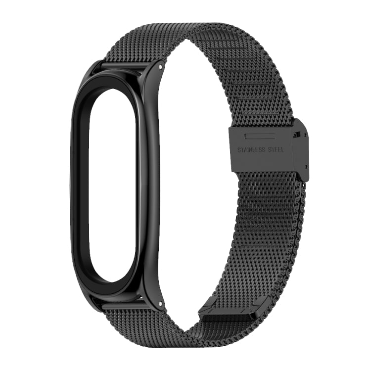 For Xiaomi Mi Band 6 / 5 / 4 / 3 Mijobs Milan Buckle Plus Stainless Steel Watch Band(Black) - Watch Bands by MIJOBS | Online Shopping UK | buy2fix