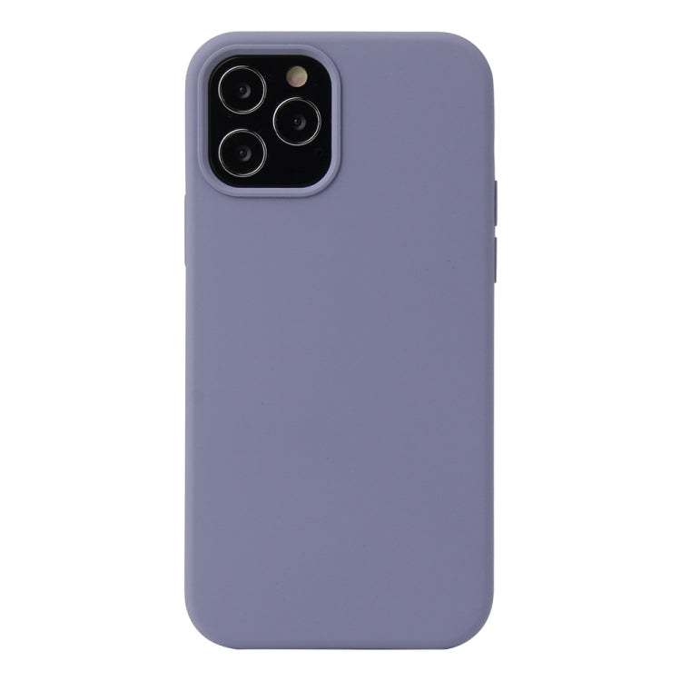 For iPhone 13 mini Solid Color Liquid Silicone Shockproof Protective Case (Lavender Grey) - iPhone 13 mini Cases by buy2fix | Online Shopping UK | buy2fix