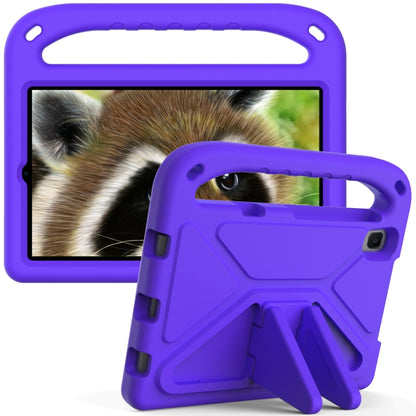 For Huawei MediaPad M5 Lite 8.0 inch Handle Portable EVA Shockproof Anti Falling Protective Case with Triangle Holder(Purple) - Huawei by buy2fix | Online Shopping UK | buy2fix