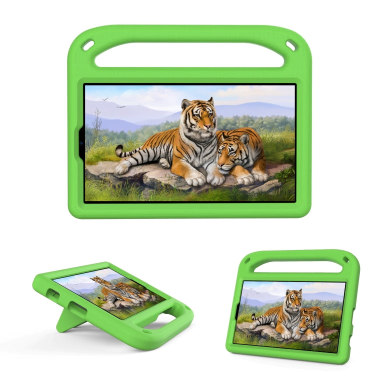 For Samsung Galaxy Tab A7 Lite 8.7 SM-T220 / SM-T225 Handle Portable EVA Shockproof Anti Falling Protective Case with Triangle Holder(Green) - Tab A7 Lite T220 / T225 by buy2fix | Online Shopping UK | buy2fix