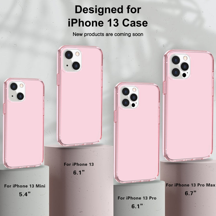 For iPhone 13 Pro Max Shockproof Terminator Style Transparent Protective Case (Pink) - iPhone 13 Pro Max Cases by buy2fix | Online Shopping UK | buy2fix
