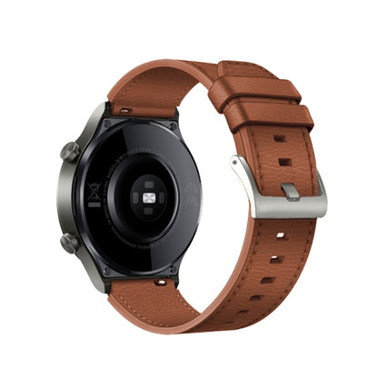 For Huawei Watch GT2 Pro Leather Watch Band(Brown) - Smart Wear by buy2fix | Online Shopping UK | buy2fix