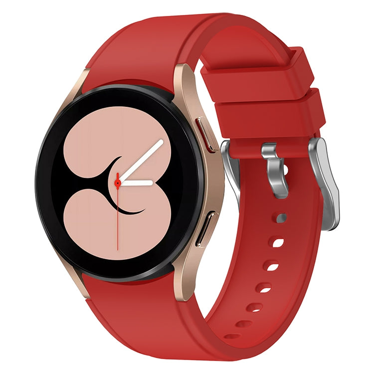 For Samsung Galaxy Watch4 40mm Silicone Watch Band(Red) - Smart Wear by buy2fix | Online Shopping UK | buy2fix