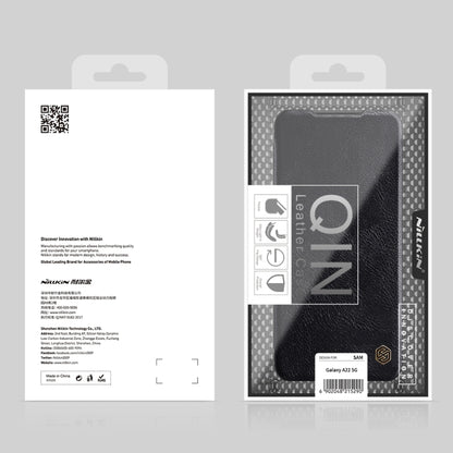 For Huawei P50 NILLKIN QIN Series Crazy Horse Texture Horizontal Flip Leather Case with Card Slot(Brown) - Huawei Cases by NILLKIN | Online Shopping UK | buy2fix