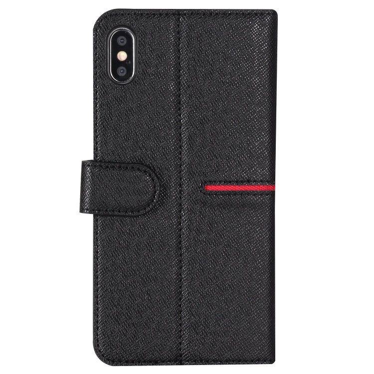 For iPhone XR GEBEI Top-grain Leather Horizontal Flip Protective Case with Holder & Card Slots & Wallet & Photo Frame(Black) - More iPhone Cases by GEBEI | Online Shopping UK | buy2fix