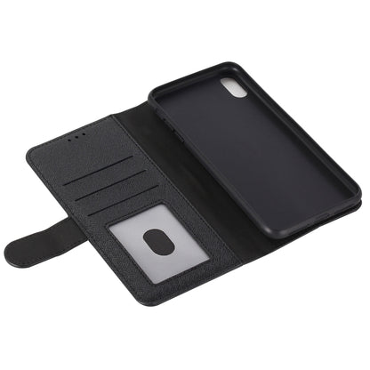 For iPhone XR GEBEI Top-grain Leather Horizontal Flip Protective Case with Holder & Card Slots & Wallet & Photo Frame(Black) - More iPhone Cases by GEBEI | Online Shopping UK | buy2fix