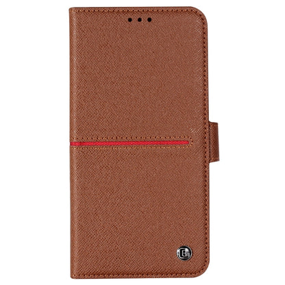 For iPhone XS Max GEBEI Top-grain Leather Horizontal Flip Protective Case with Holder & Card Slots & Wallet & Photo Frame(Brown) - More iPhone Cases by GEBEI | Online Shopping UK | buy2fix