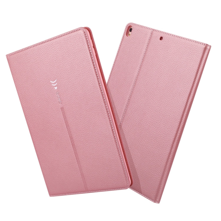 For iPad Pro 10.5 inch GEBEI PU+TPU Horizontal Flip Protective Case with Holder & Card Slots(Rose Gold) - iPad Pro 10.5 inch Cases by GEBEI | Online Shopping UK | buy2fix